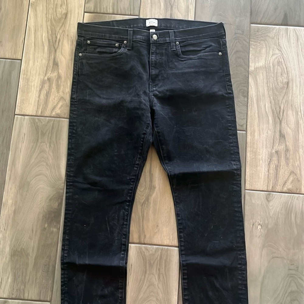 J. Crew black 484 Slim jeans. Size 36x32.